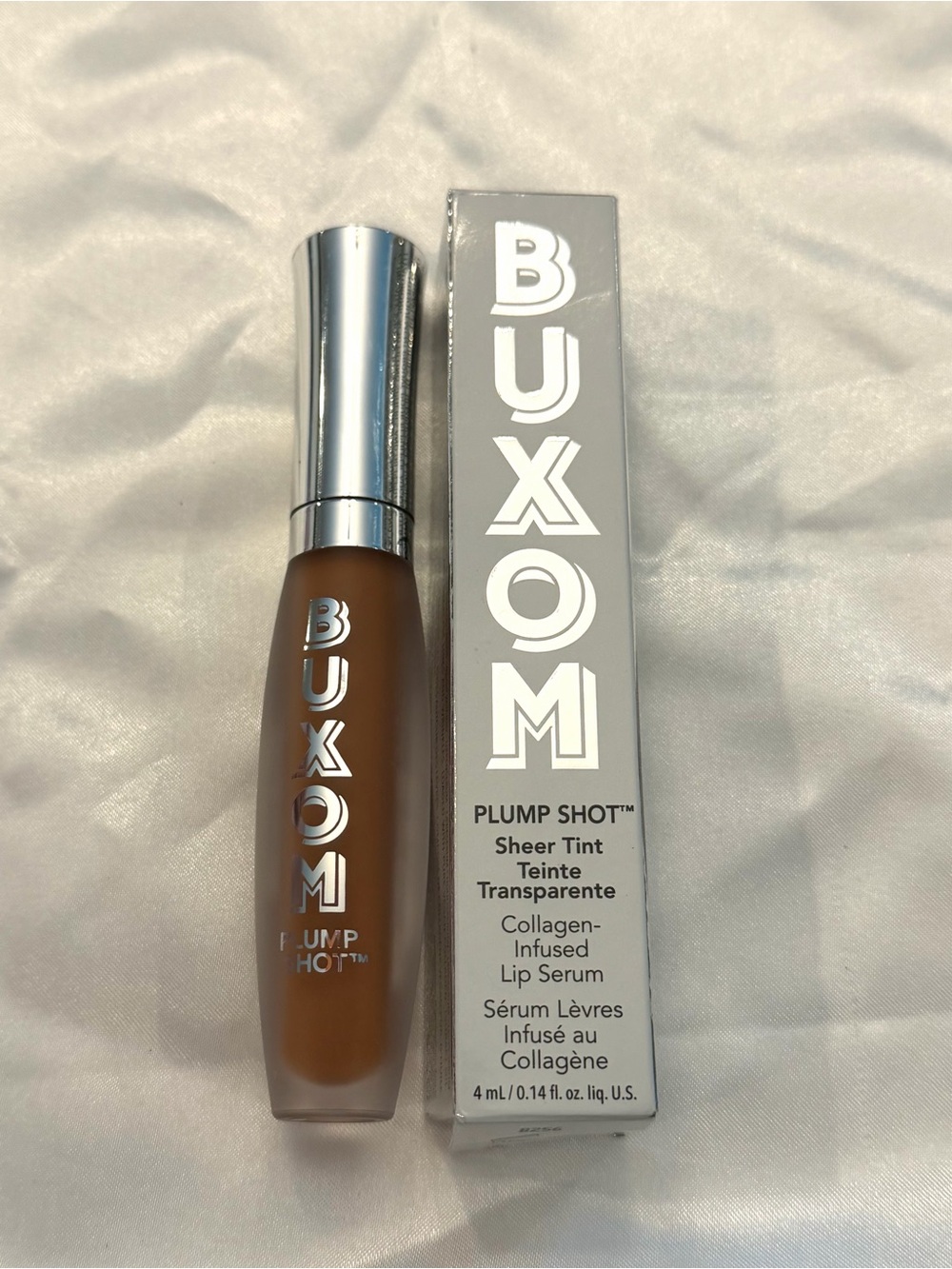 Buxom Plump Shot Sheer Tint Collagen-Infused Lip Serum Gloss GET NAKED New